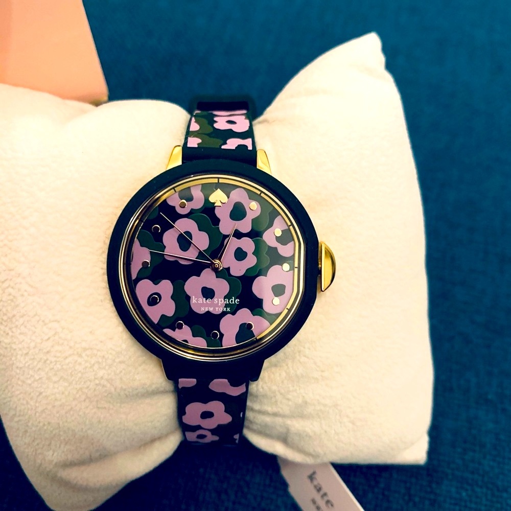 Kate Spade Park Row Flair Flora Silicone Watch